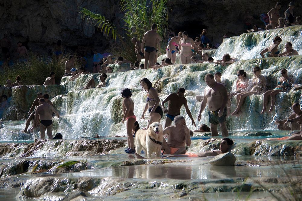 Saturnia - natürliche und freie Thermalquelle, Toskana