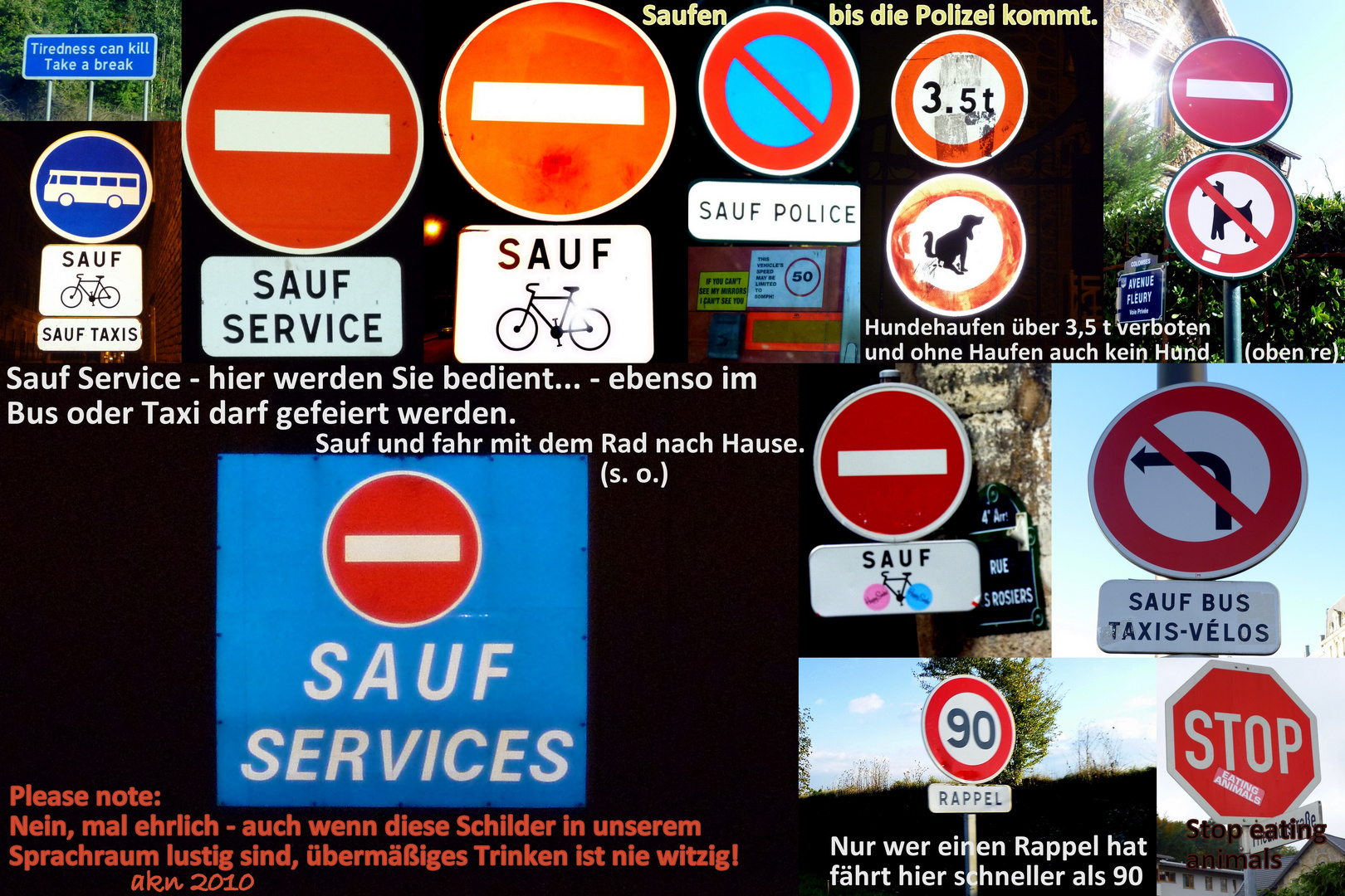 "Sauf Service" - Weniger ist mehr!