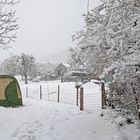 Sauna im Schnee