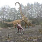 Saurierfamilie im Dino-Park