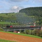 Sauschwänzlebahn: Sonderzug auf dem Viadukt!