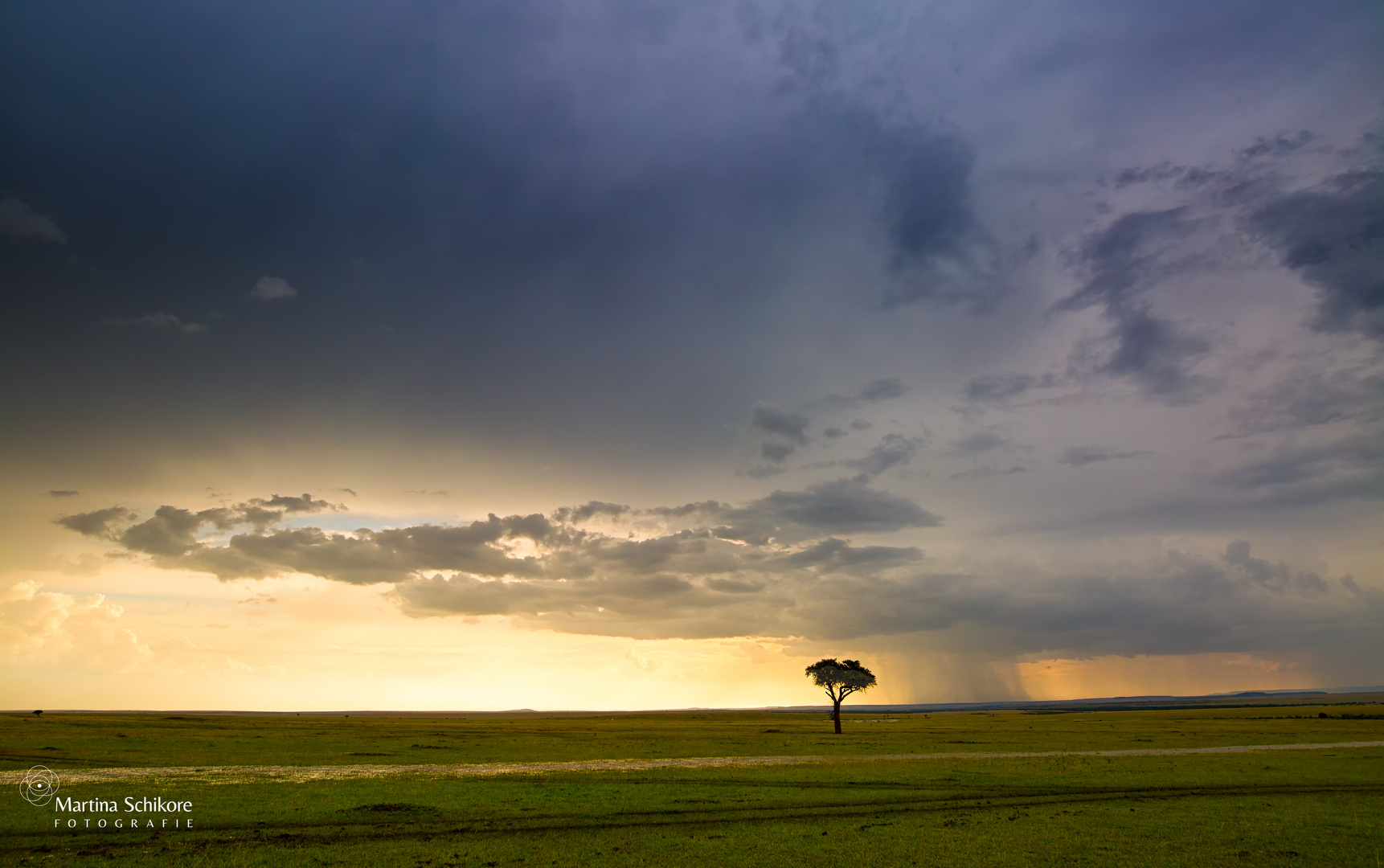 Savanne in Kenia - die Regenwolke