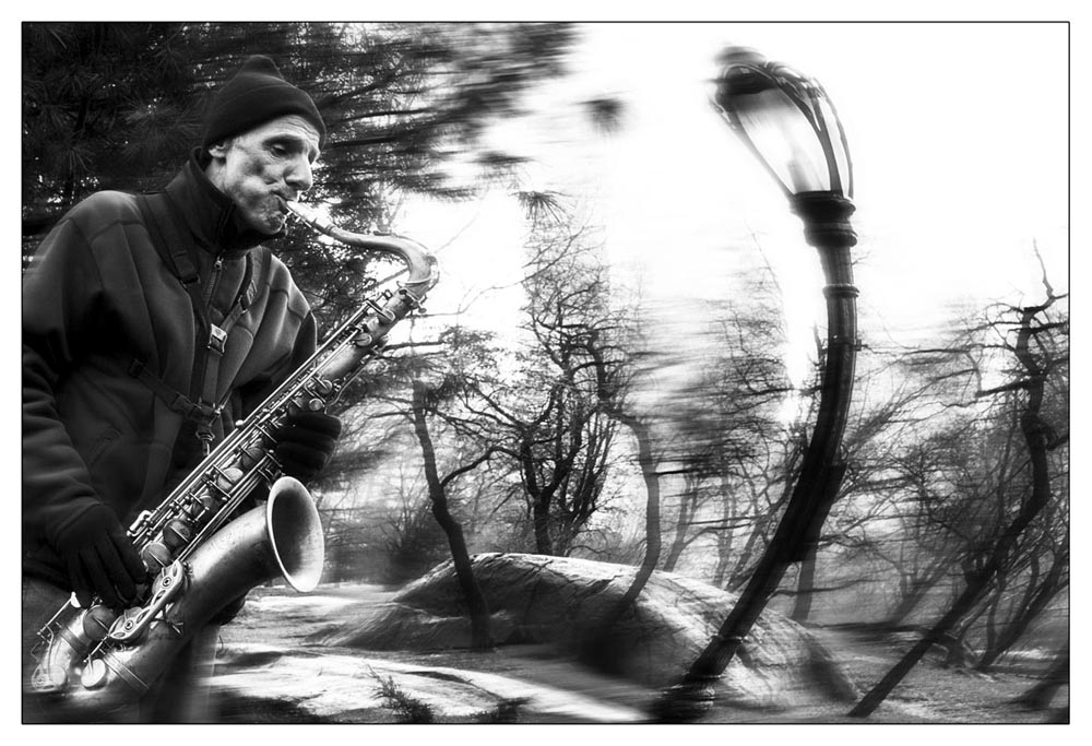 Sax im Central-Park