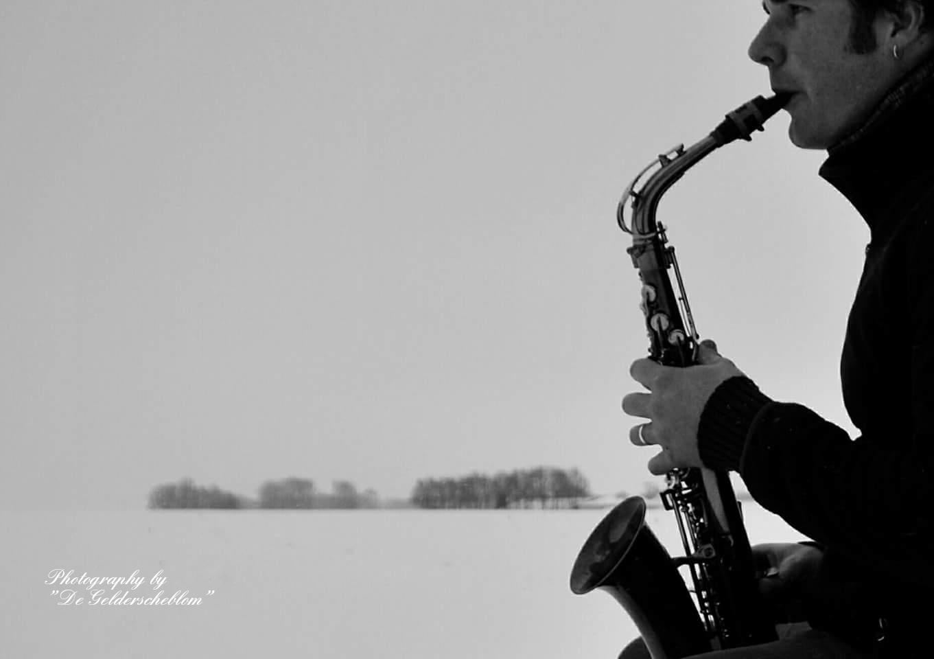 Sax in the snow