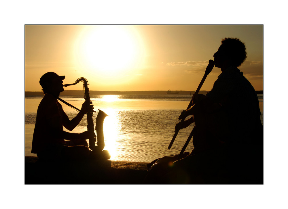 ...Sax on the beach...