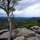 Saxon Switzerland - wide cloudy view