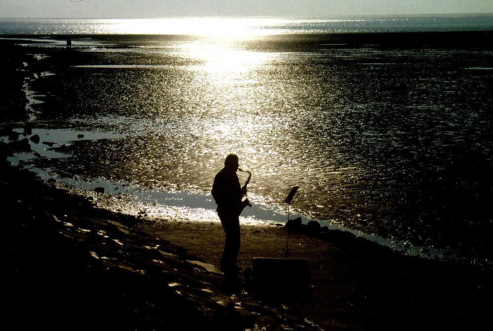 Saxophon am Meer