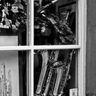 Saxophone in black & white