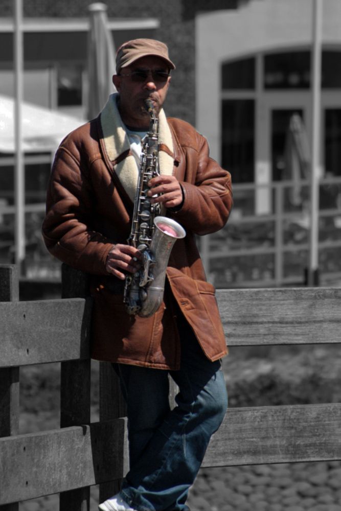 saxophone player