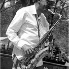 Saxophone player in Central Park