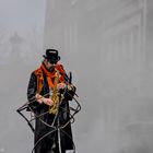 Saxophonist der St. Patrick's Day Parade 2012