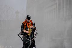 Saxophonist der St. Patrick's Day Parade 2012