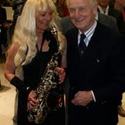 Saxophonist und Trapattoni in München