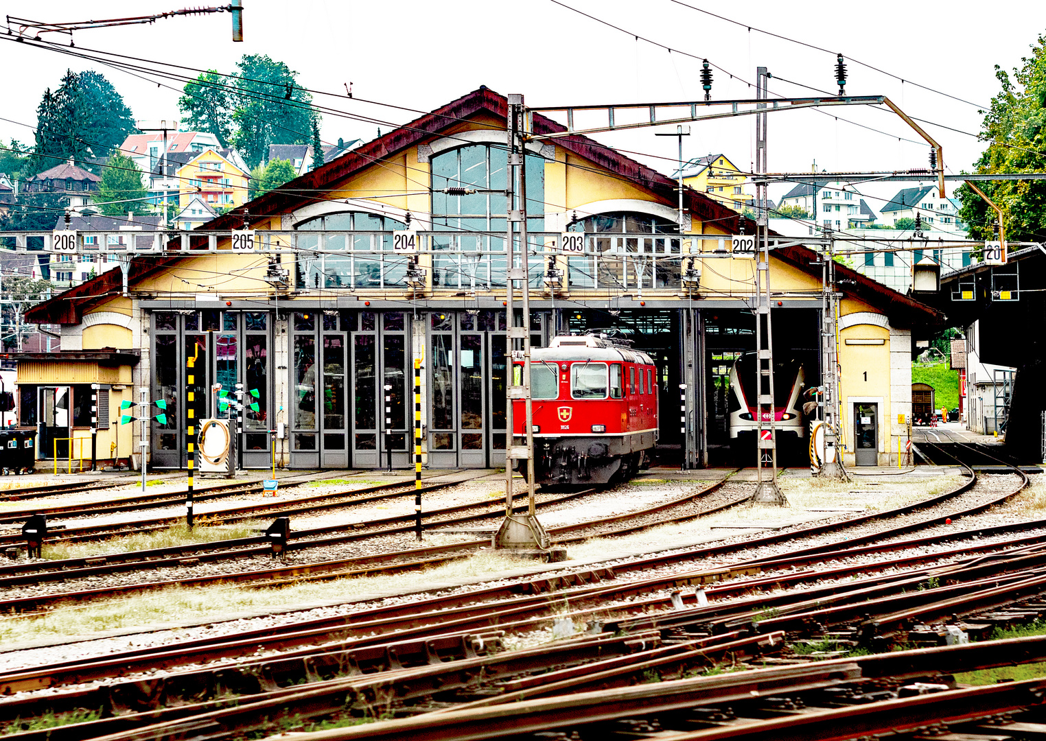 SBB Depot in Luzern