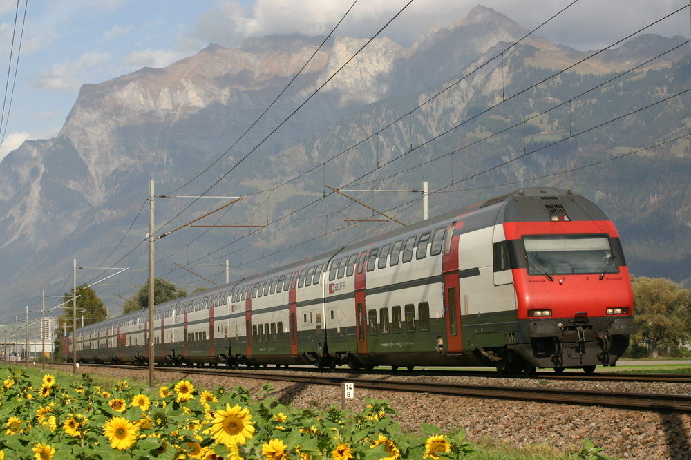 SBB Dosto-Zug bei Zizers