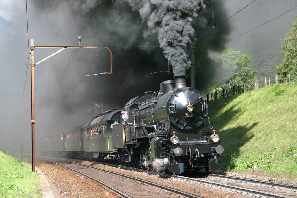 SBB Historic C5/6 "Elefant" bei Erstfeld