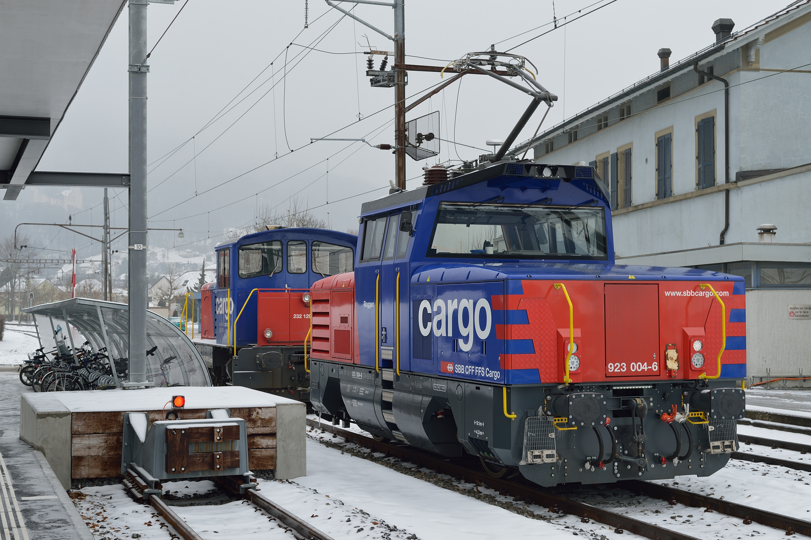 SBB - Rangierlok Eem 923 004-6 "Roggen" in Oensingen