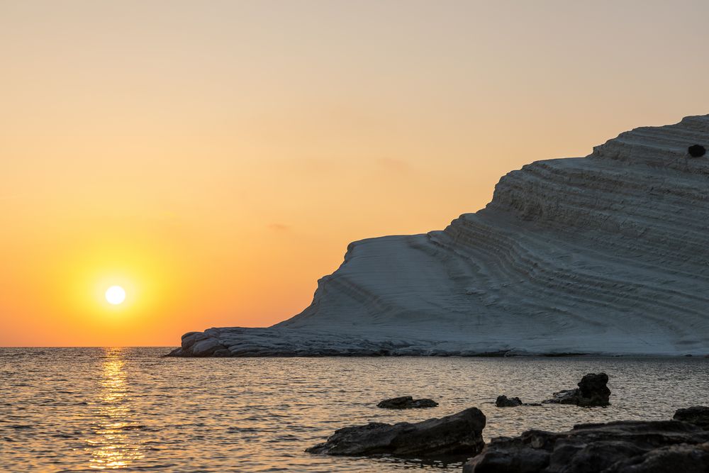 Scala dei Turchi bei Agrigent, Oktober 2023