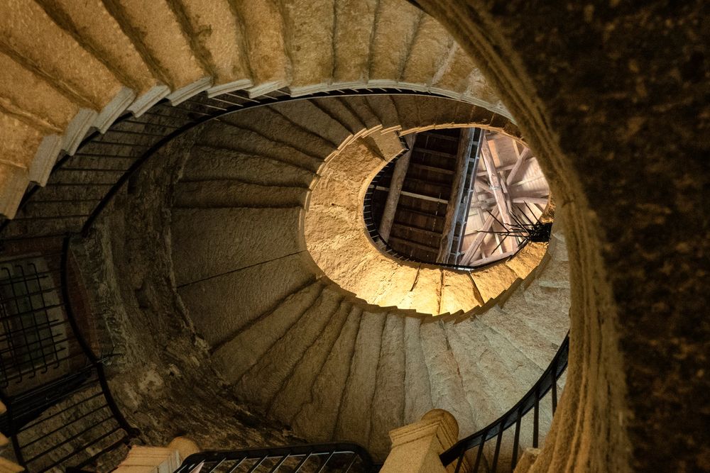 Scala interna della torre, Isola Bella