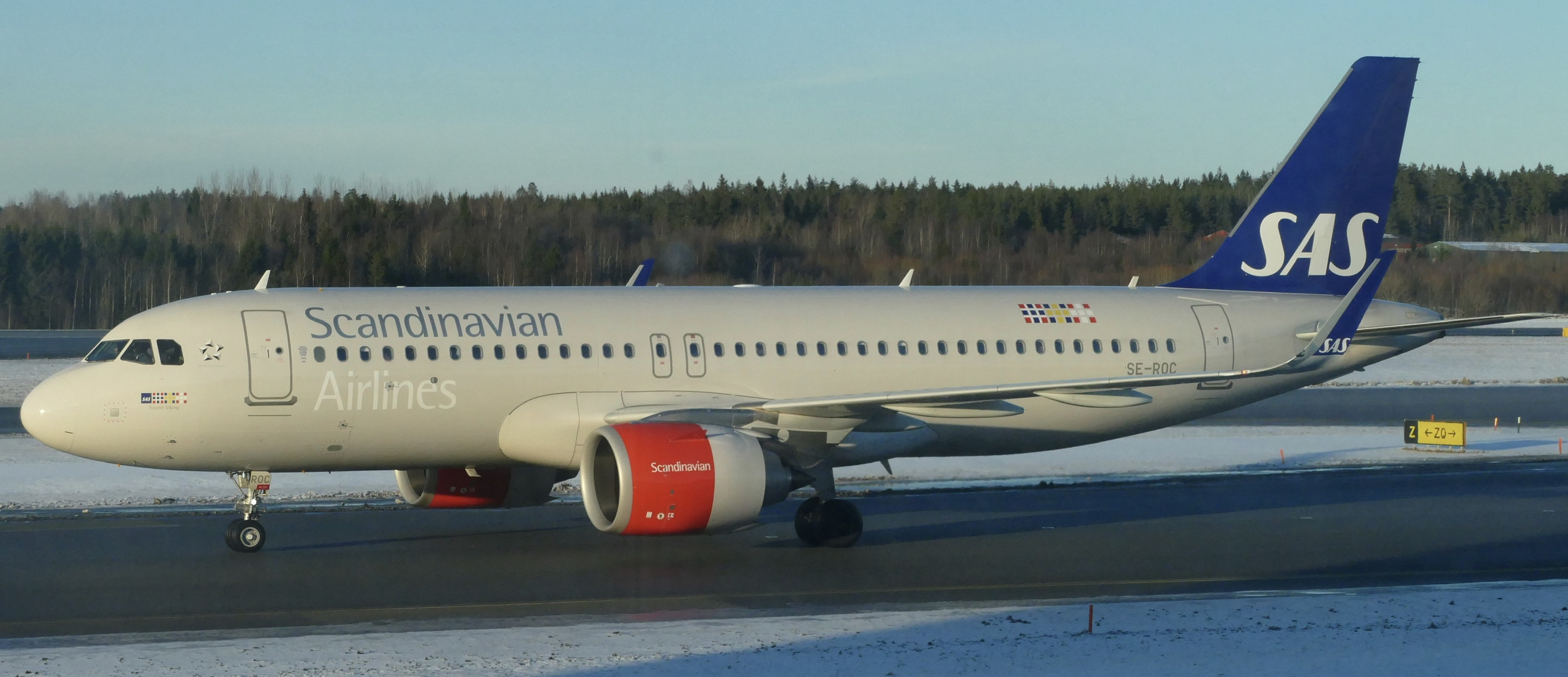 Scandinavian A320 in Stockholm Arlanda