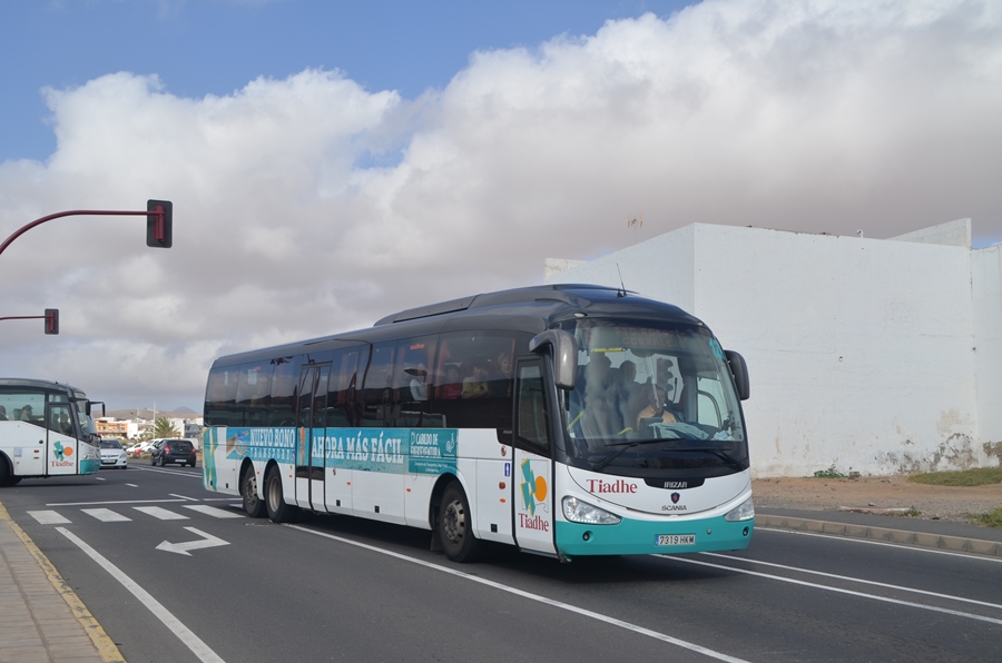 Scania Bus in Puerto del Rosario auf Fuerteventura