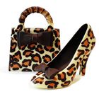 scarpa e borsa di cioccolato - Leopardo