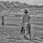 scena di mare prova bianco-nero