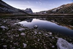 Scende la notte sul Gran Sasso d'Italia