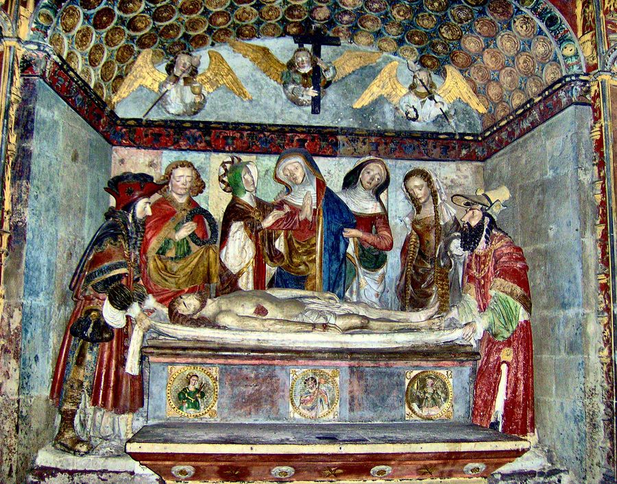 SCENE  DE  L'ENSEVELISSEMENT  DU  CHRIST