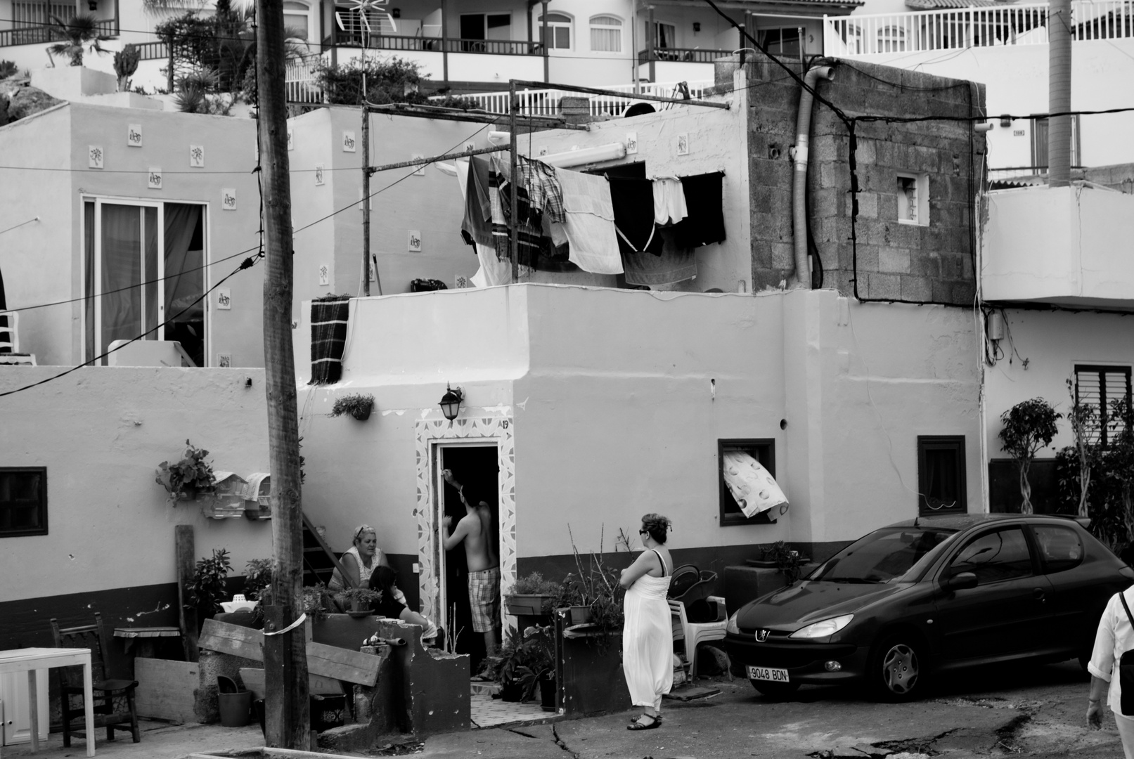 Scène de rue à La Caleta