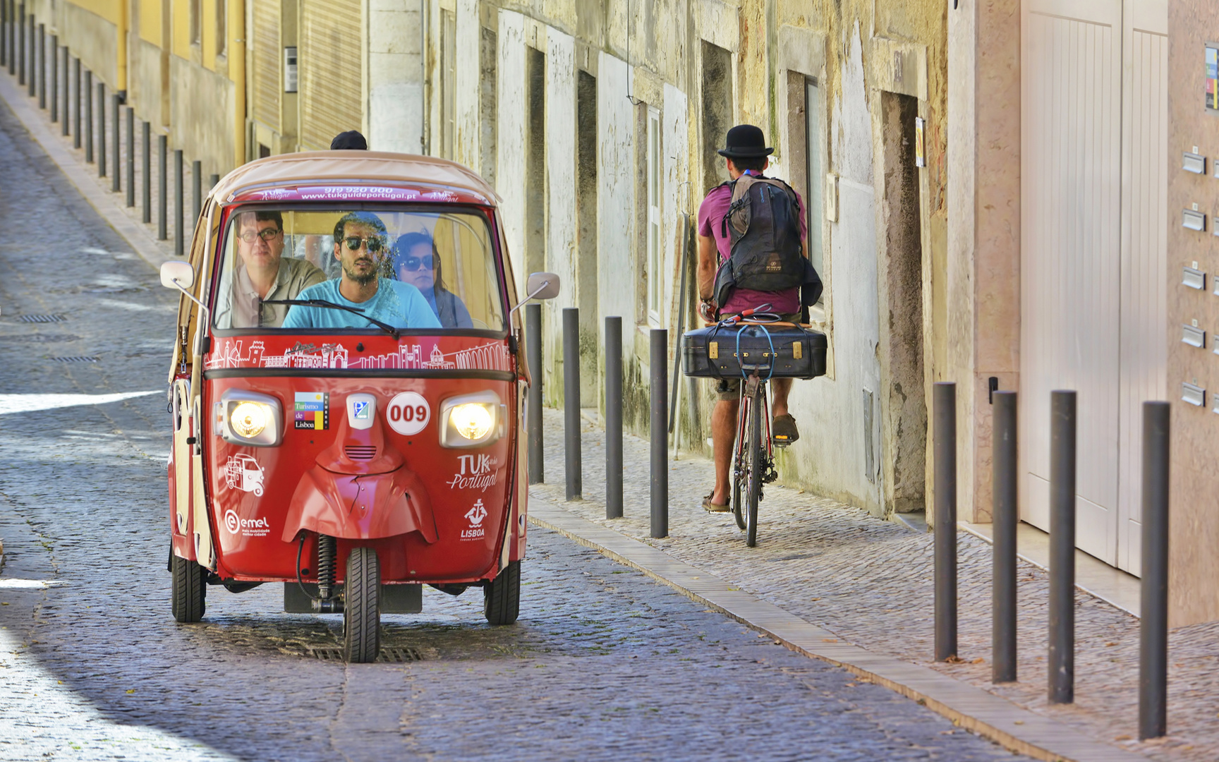 Scène de rue à Lisbonne