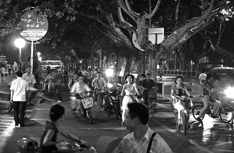 Scène de rue à Nankin