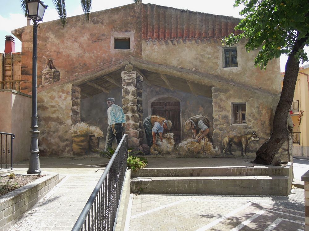 Scene di vita  contadina- Murales di Tinnura