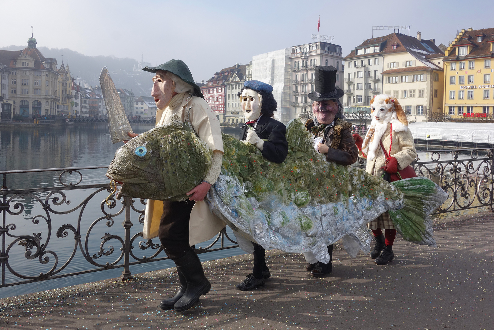 Scène du Carnaval de Luzern.