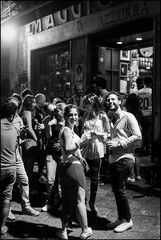 Scene from the old market, night.