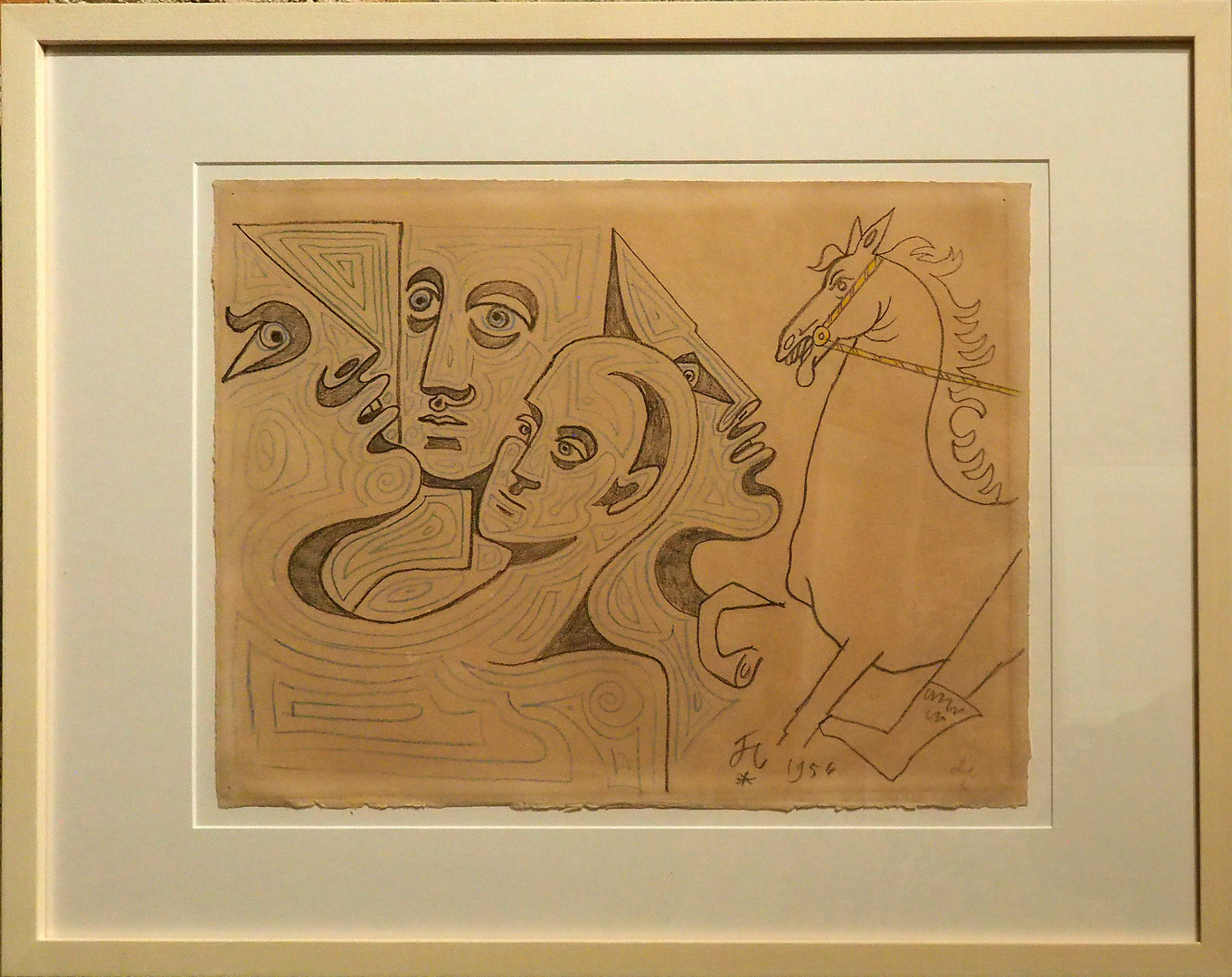 Scène mythologique  -  Jean Cocteau (1956)