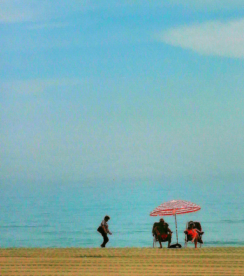 scenen am strand uno