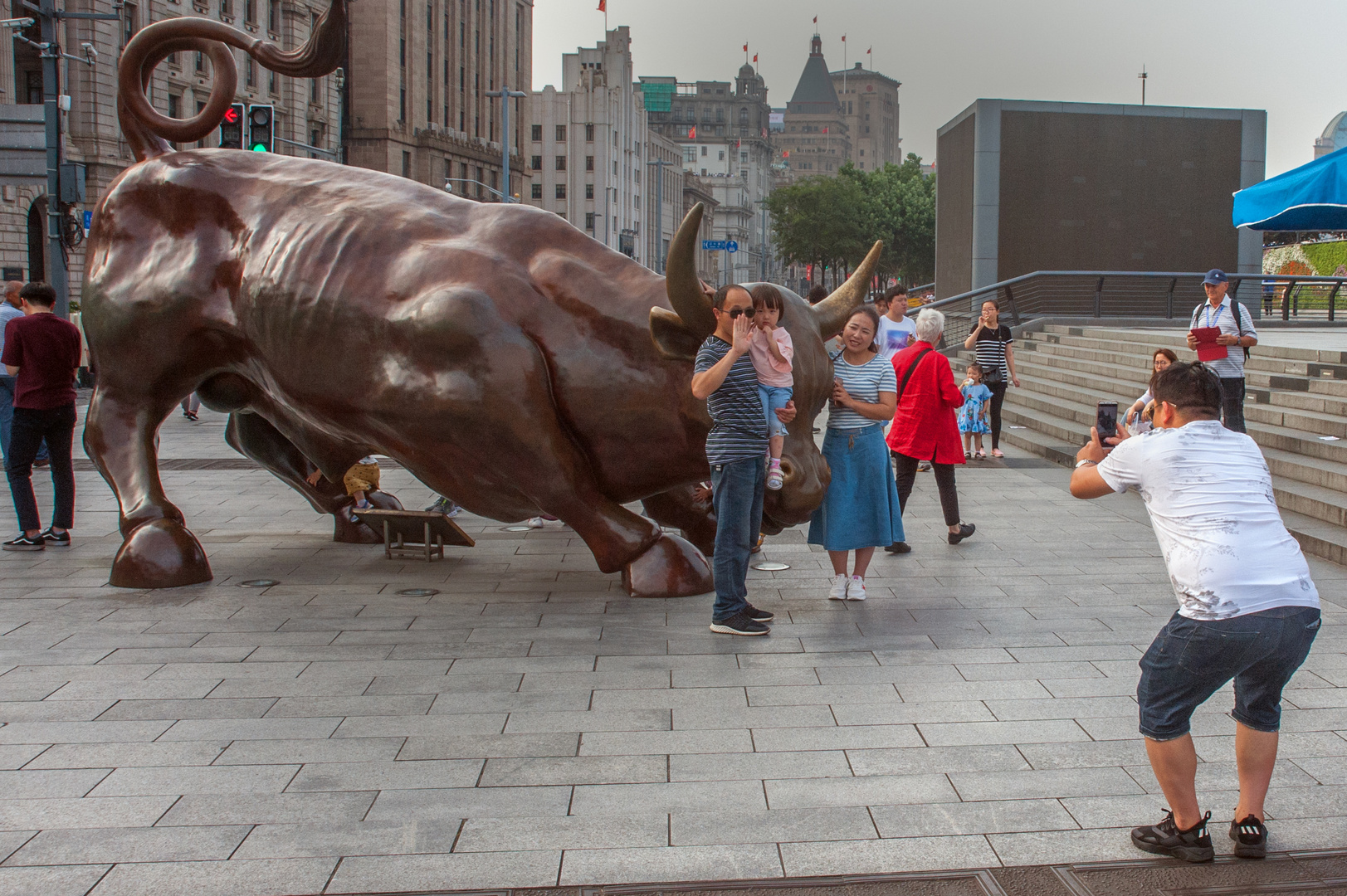 Scenery at the Bund in Shanghai