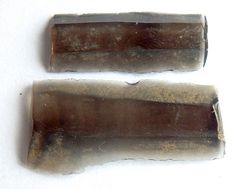 Schaber/Messer-Artefakte aus Obsidian - Puebla-Becken, Mexiko