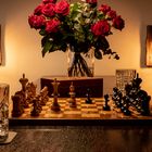 Schach an der Bar