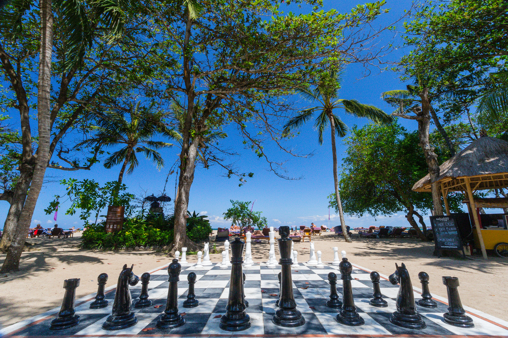 Schach auf Bali