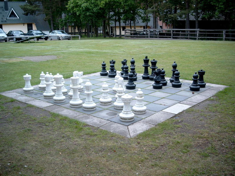 Schach im Freien