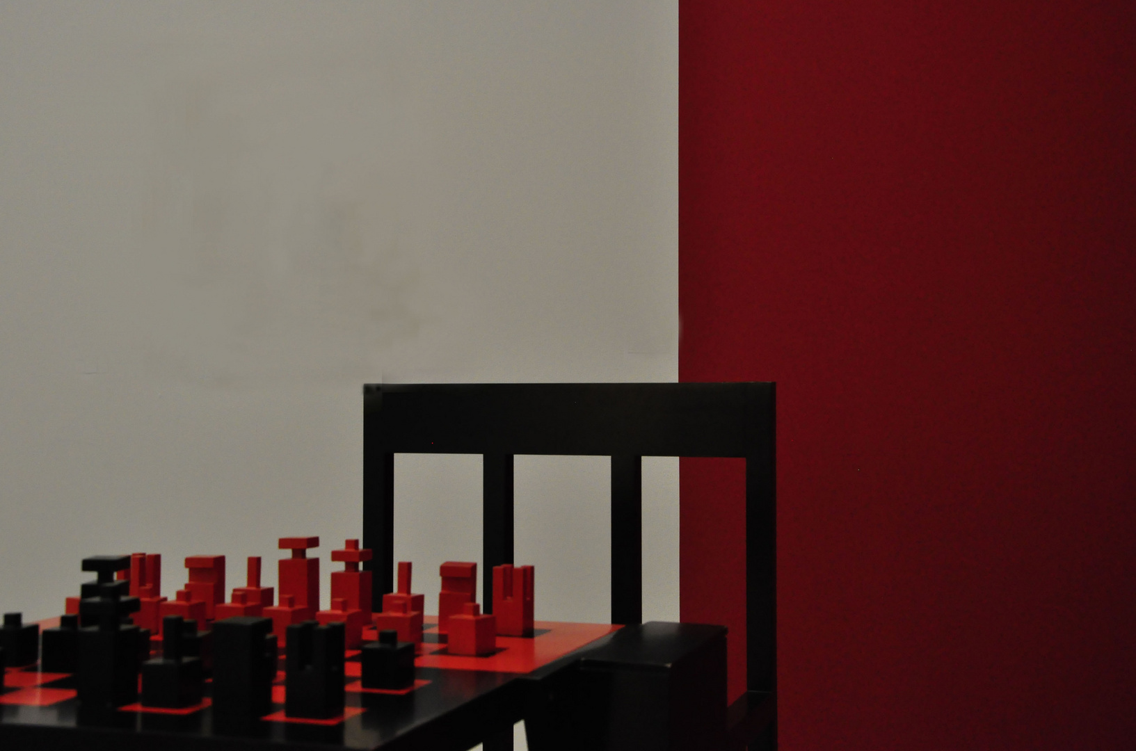 Schach in Schwarz-Rot