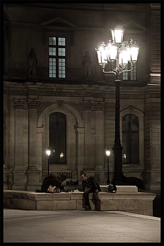 Schach und Louvre