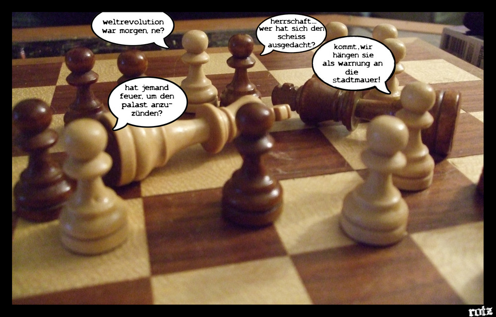 schach und matt im bauernaufstand