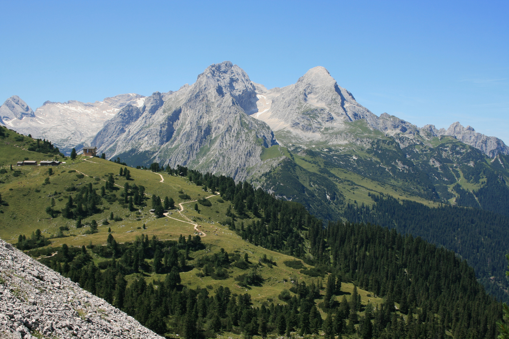 Schachenhaus Alpspitze Foto Bild Landschaft Berge Gipfel