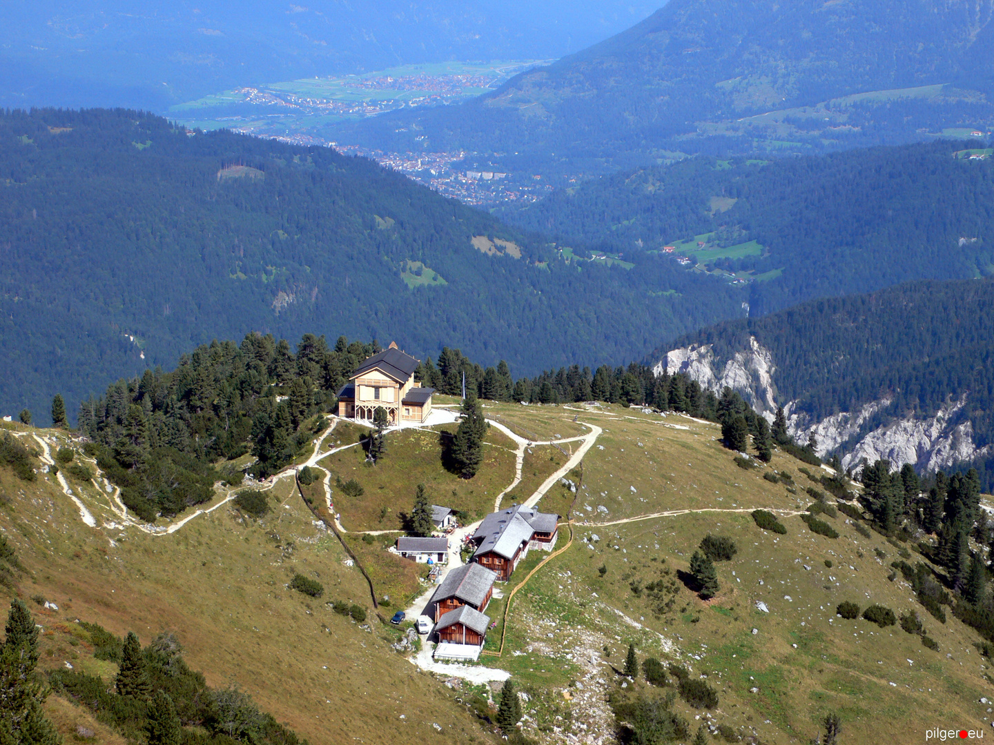 Schachenhaus von oben