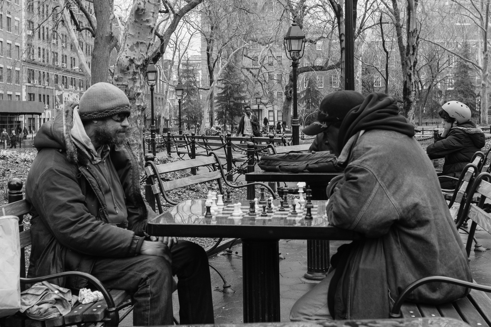 Schachspieler im Union Square Park, New York