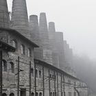 Schachtofenbatterie im Museumspark Rüdersdorf von hinten