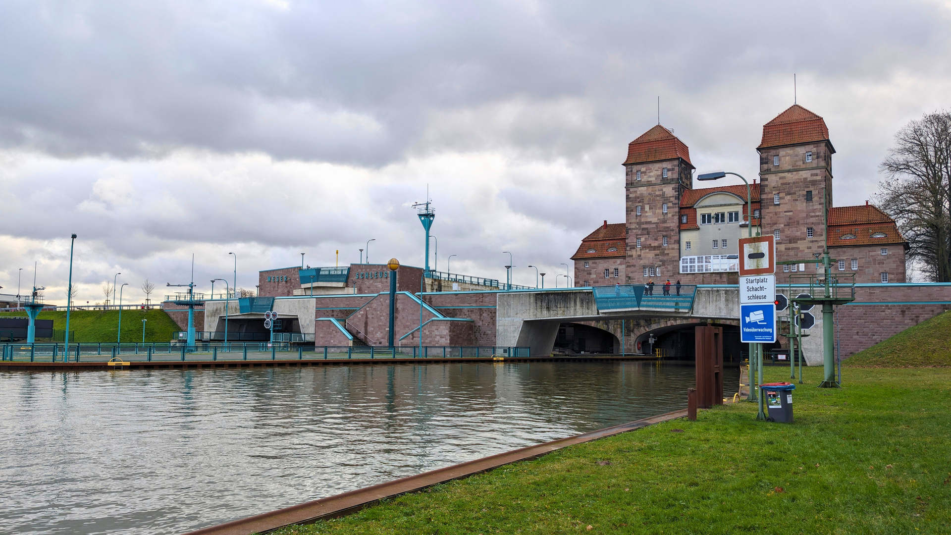 Schachtschleuse Minden 26.12.23